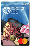 Hickam FCU Contactless Debit Card with underwater coral scene